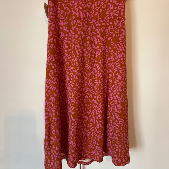 NWT Free People Dress Mini Pink and Rust - Picture 7 of 7